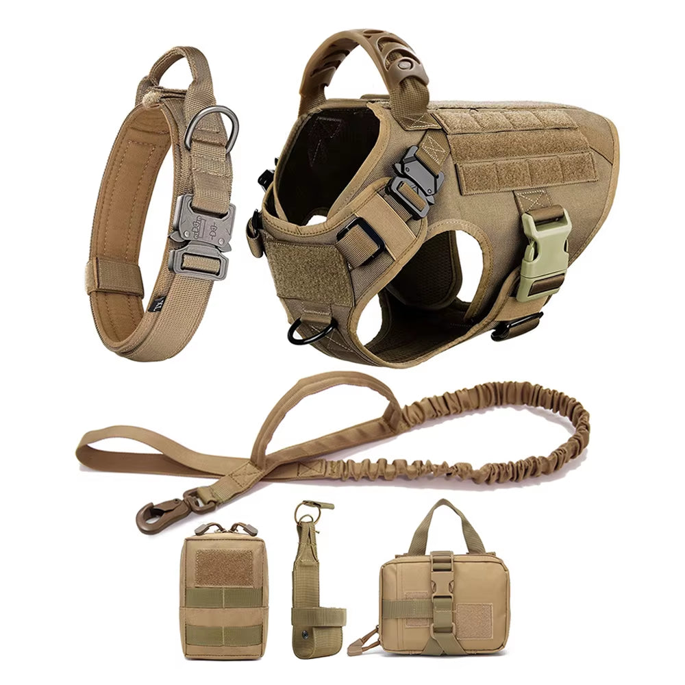 Large Dog Harness and Leash Set – Adjustable Training Vest for German Shepherds, Malinois & Large Breeds