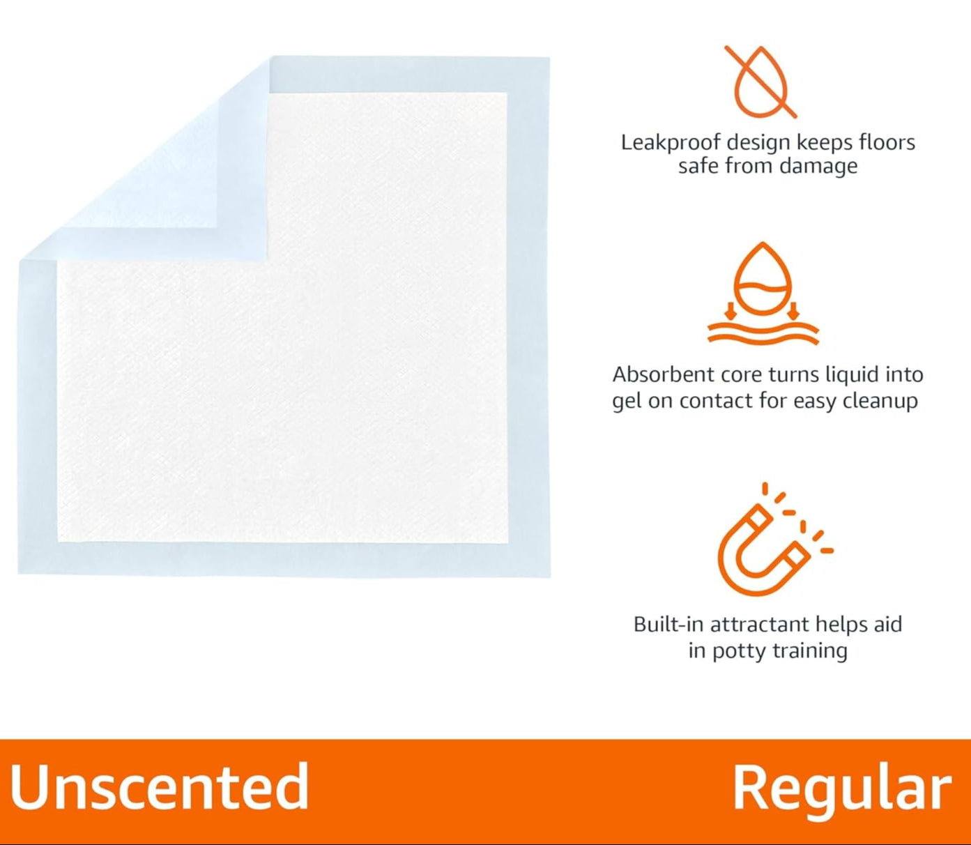 Dog & Puppy Pee Pads – 100 Count, 5-Layer Leak-Proof, 22x22" Quick-Dry