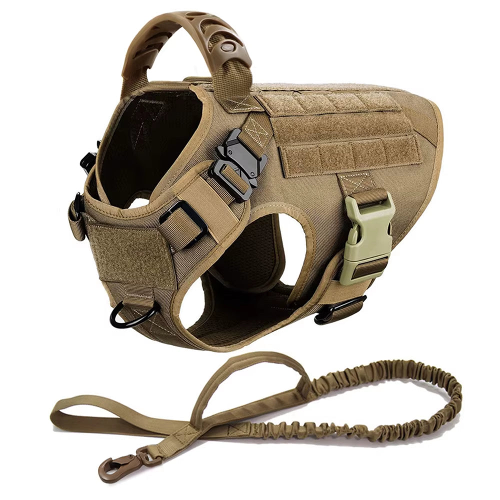 Large Dog Harness and Leash Set – Adjustable Training Vest for German Shepherds, Malinois & Large Breeds