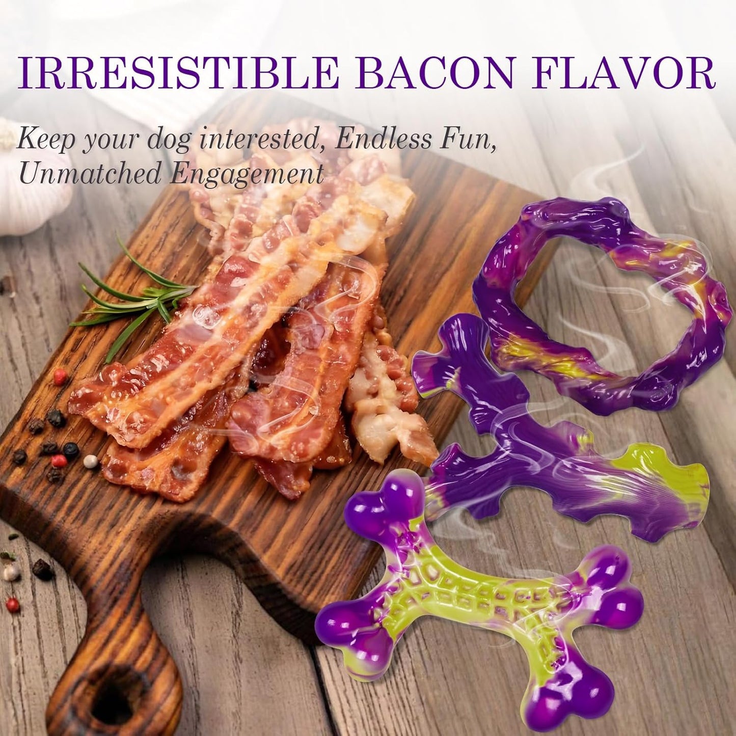 Tough Dog Toys – 3-Pack for Aggressive Chewers, Large Dogs