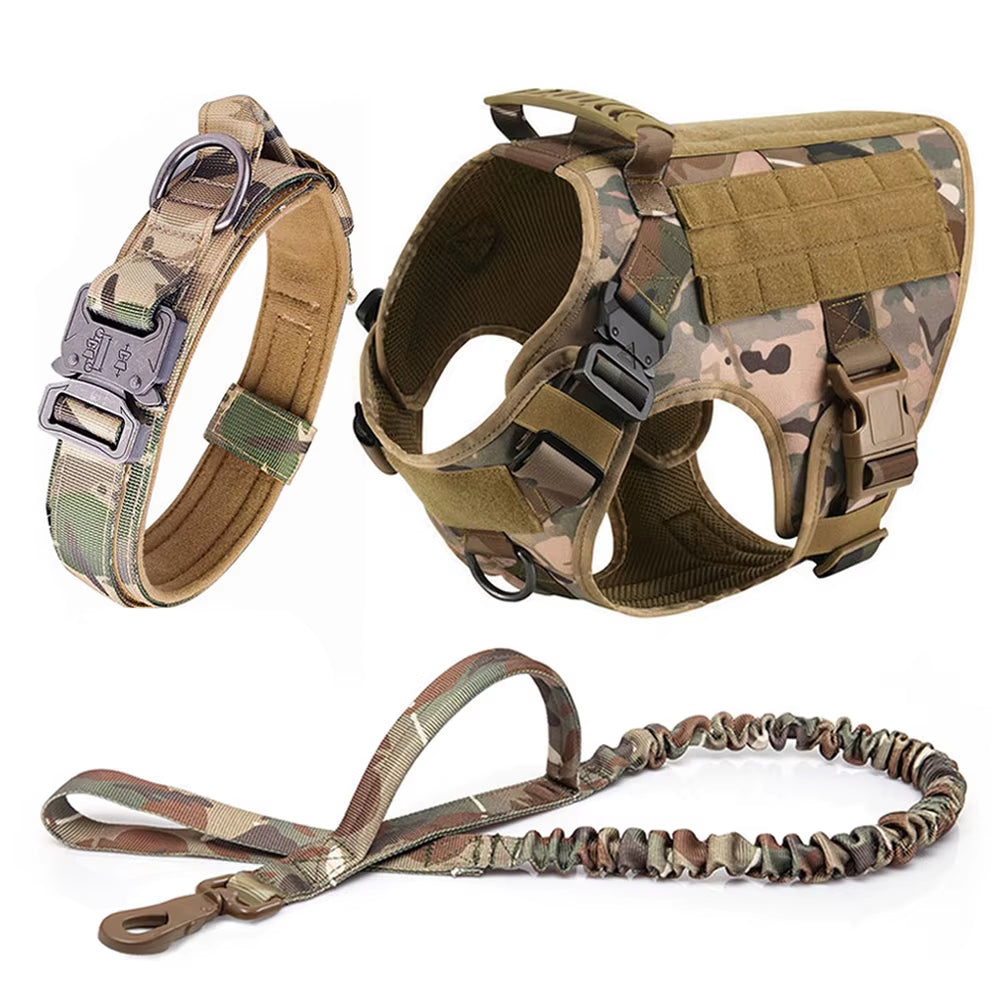 Large Dog Harness and Leash Set – Adjustable Training Vest for German Shepherds, Malinois & Large Breeds