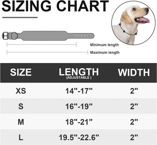 Adjustable Wide Spiked Dog Collar, Mushroom Rivet PU Leather Cat Dog Collars, Durable Spike Studded Pet Collar for Small Medium Large Breed, Pitbull Mastiff Bulldog Pugs Husky Rottweiler Black