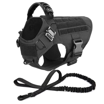 Large Dog Harness and Leash Set – Adjustable Training Vest for German Shepherds, Malinois & Large Breeds