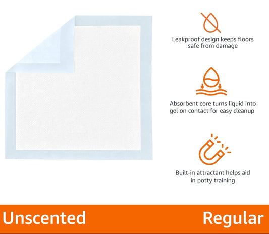 Dog & Puppy Pee Pads – 100 Count, 5-Layer Leak-Proof, 22x22" Quick-Dry