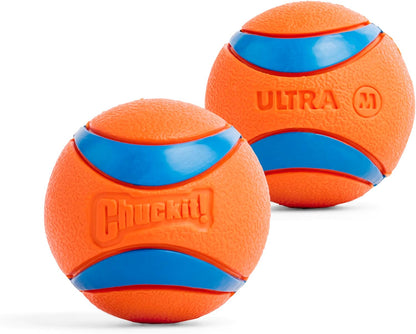 Ultra Ball Dog Toy – Medium 2.5-Inch Fetch Balls for Active Dogs (Pack of 2)