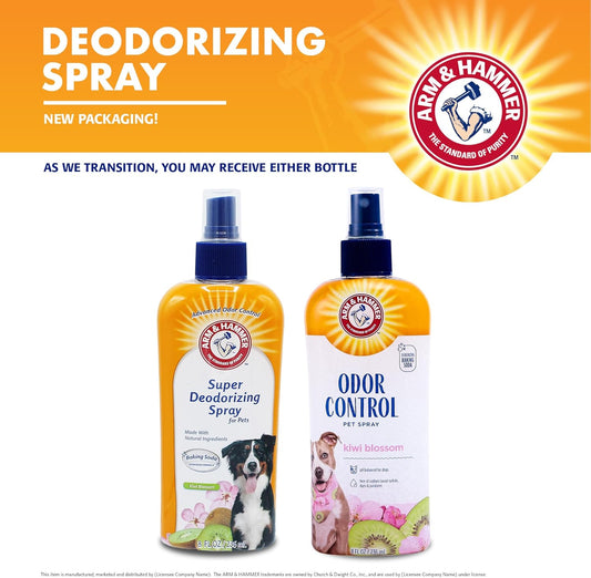 Pets Super Deodorizing Spray for Dogs – Fresh Kiwi Blossom Scent (8 oz)