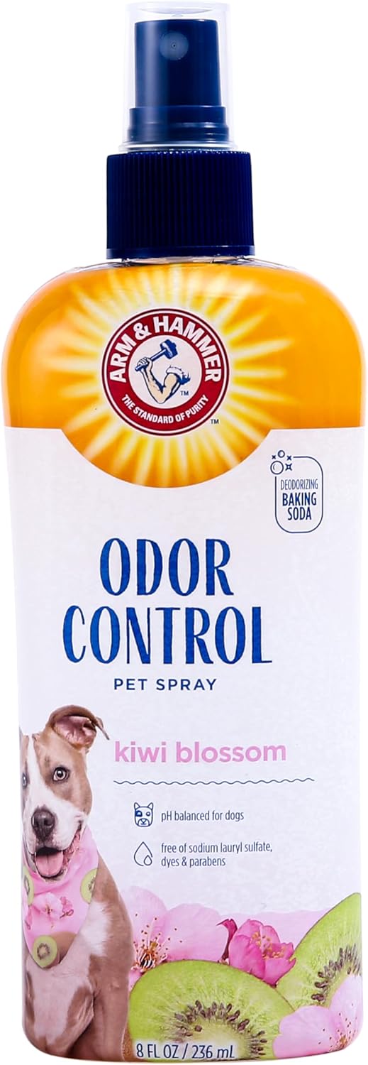 Pets Super Deodorizing Spray for Dogs – Fresh Kiwi Blossom Scent (8 oz)