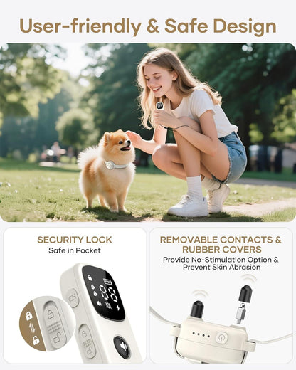 Shock Collar for Small Dogs - 4200FT Dog Training Collar with Remote for 5-70Lbs Mini Small Medium Dogs, Ipx8-Waterproof Rechargeable E-Collar with Beep (1-9), Vibration(1-3), Safe Shock(0-16)