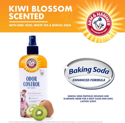 Pets Super Deodorizing Spray for Dogs – Fresh Kiwi Blossom Scent (8 oz)