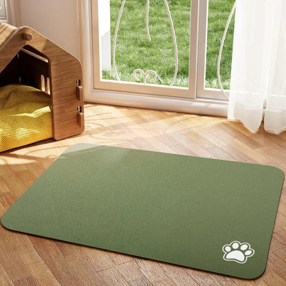 Absorbent Pet Feeding Mat for Dogs & Cats – Quick-Dry, Easy to Clean, Non-Slip Design