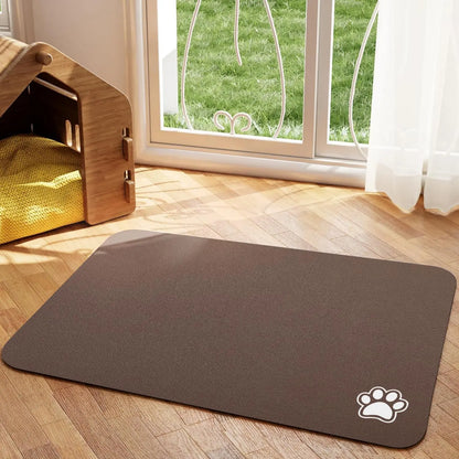 Absorbent Pet Feeding Mat for Dogs & Cats – Quick-Dry, Easy to Clean, Non-Slip Design
