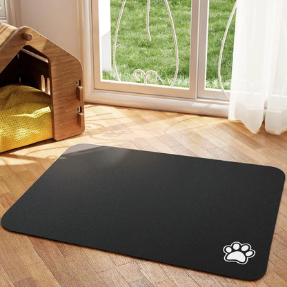 Absorbent Pet Feeding Mat for Dogs & Cats – Quick-Dry, Easy to Clean, Non-Slip Design