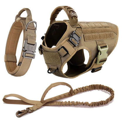 Large Dog Harness and Leash Set – Adjustable Training Vest for German Shepherds, Malinois & Large Breeds