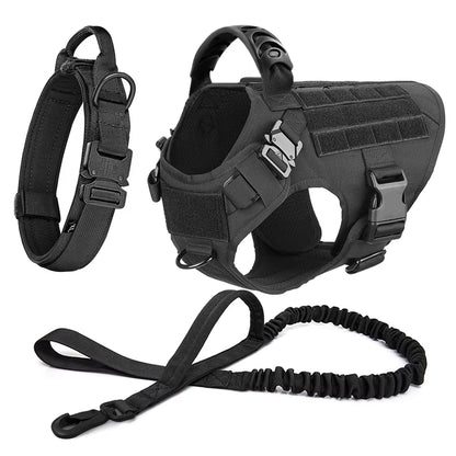 Large Dog Harness and Leash Set – Adjustable Training Vest for German Shepherds, Malinois & Large Breeds