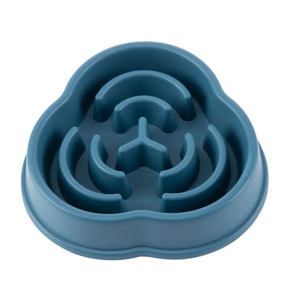 Pet Cat Dog Slow Food Bowl Fat Help Healthy round Anti-Choking Thickened and Non-Slip Multiple Colors Shapes