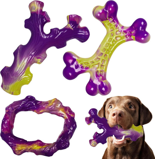 Tough Dog Toys – 3-Pack for Aggressive Chewers, Large Dogs