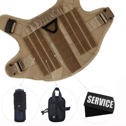 Large Dog Harness and Leash Set – Adjustable Training Vest for German Shepherds, Malinois & Large Breeds