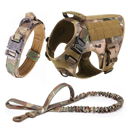Large Dog Harness and Leash Set – Adjustable Training Vest for German Shepherds, Malinois & Large Breeds